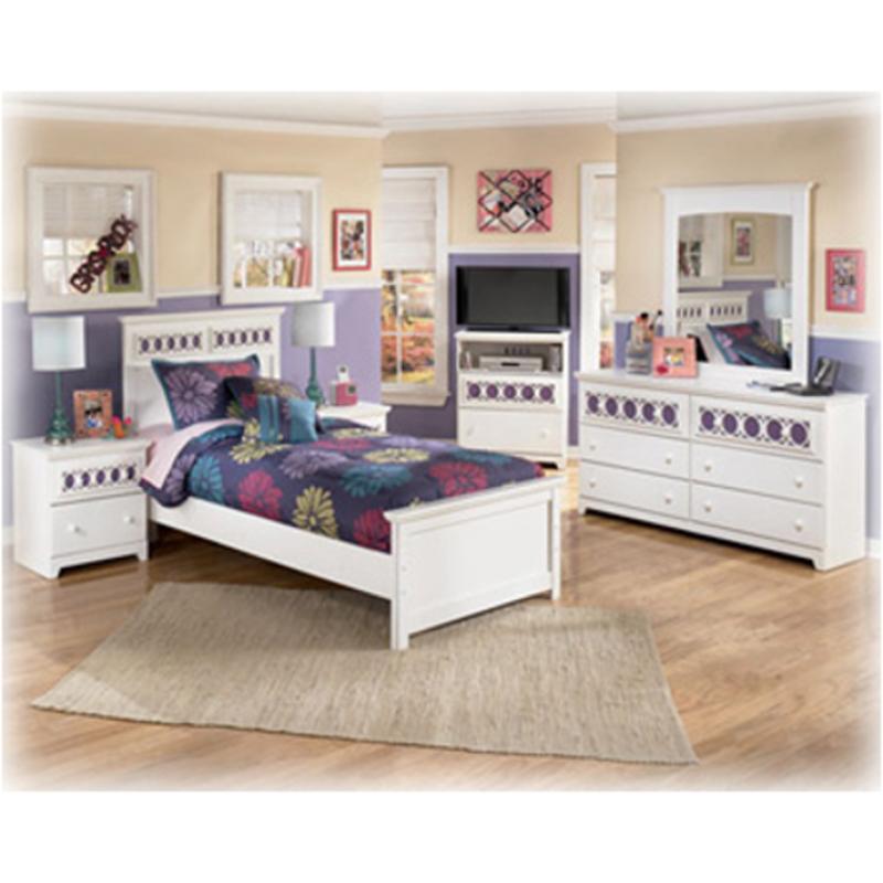 B13187 Ashley Furniture Zayley White Full Panel Bed