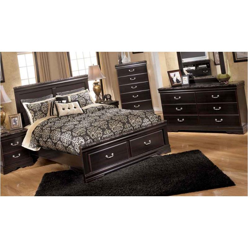 B179 58 Ashley Furniture Esmarelda King Panel Bed With Storage Fb