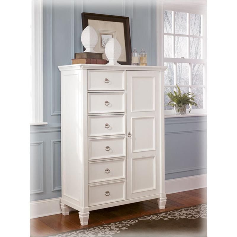 B672 48 Ashley Furniture Prentice White Door Chest