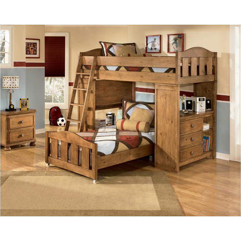 B395 57p St Ashley Furniture Twin Loft Bed With Storage Desk