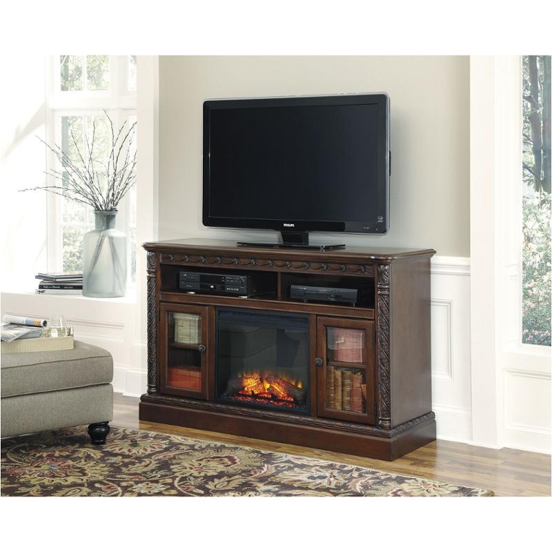W55368 Ashley Furniture Large Tv Stand With Fireplace Option