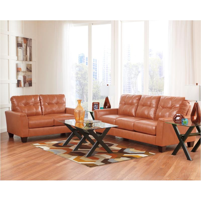 2700238 Ashley Furniture Paulie Durablend Orange Sofa