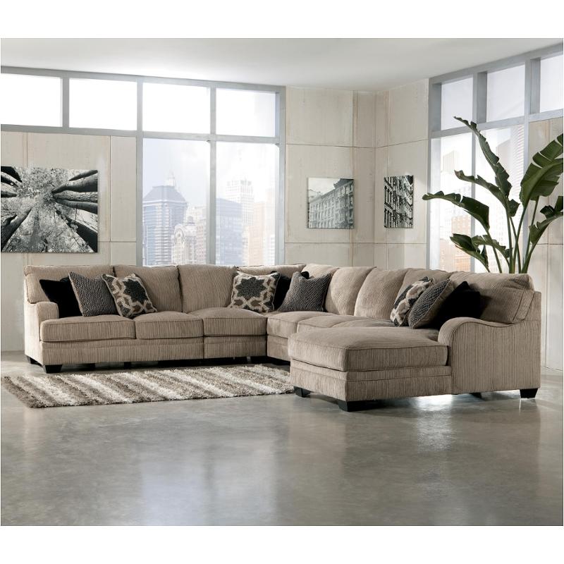 3050099 Ashley Furniture Katisha Platinum Armless Sofa