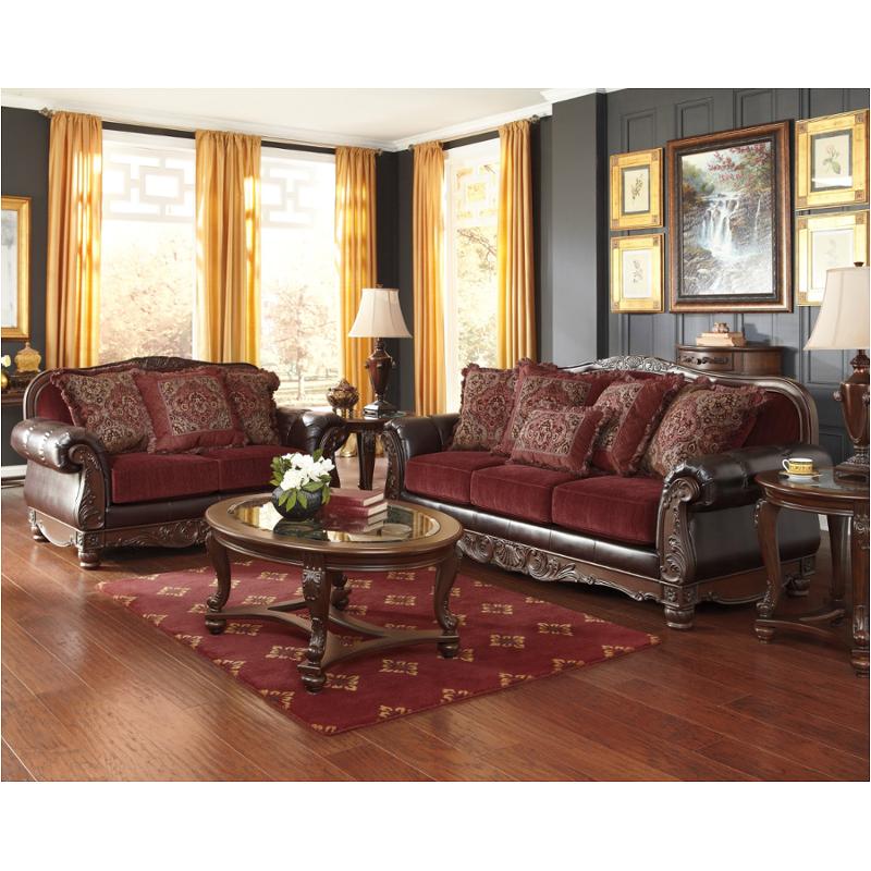 8240238 Ashley Furniture Weslynn Place Burgundy Sofa Burgundy