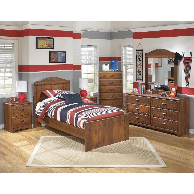 B228 53 Ashley Furniture Barchan Um Brown Twin Panel Bed