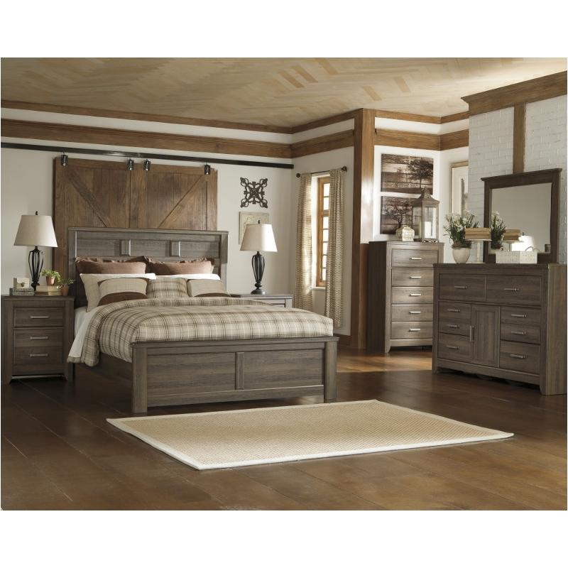 B251 58 Ashley Furniture Juararo Dark Brown King Panel Bed B251 58 Ashley Furniture Juararo Dark Brown Bedroom Bed