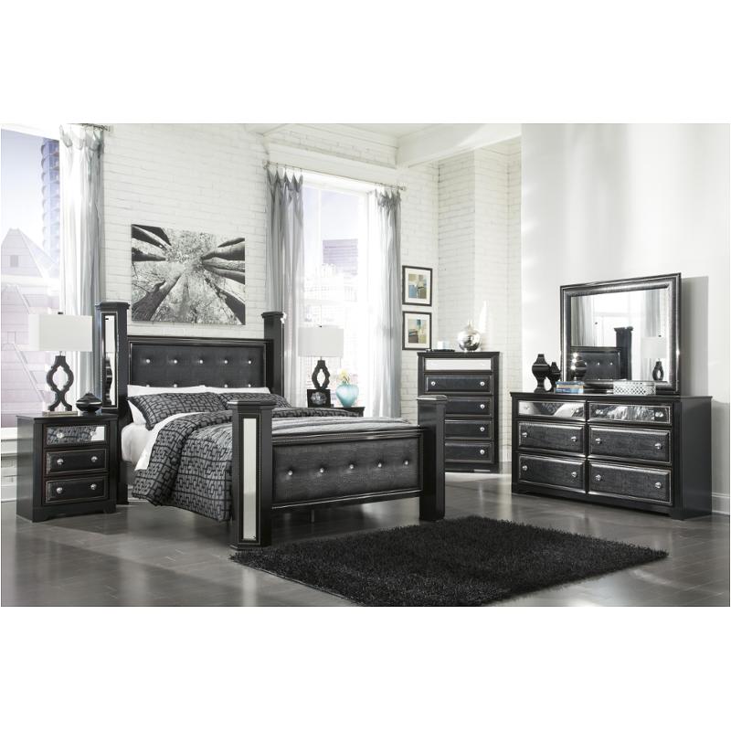 B364 67 Ashley Furniture Queen Upholstered Poster Bed B364 67 Ashley Furniture Alamadyre Black Bedroom Bed