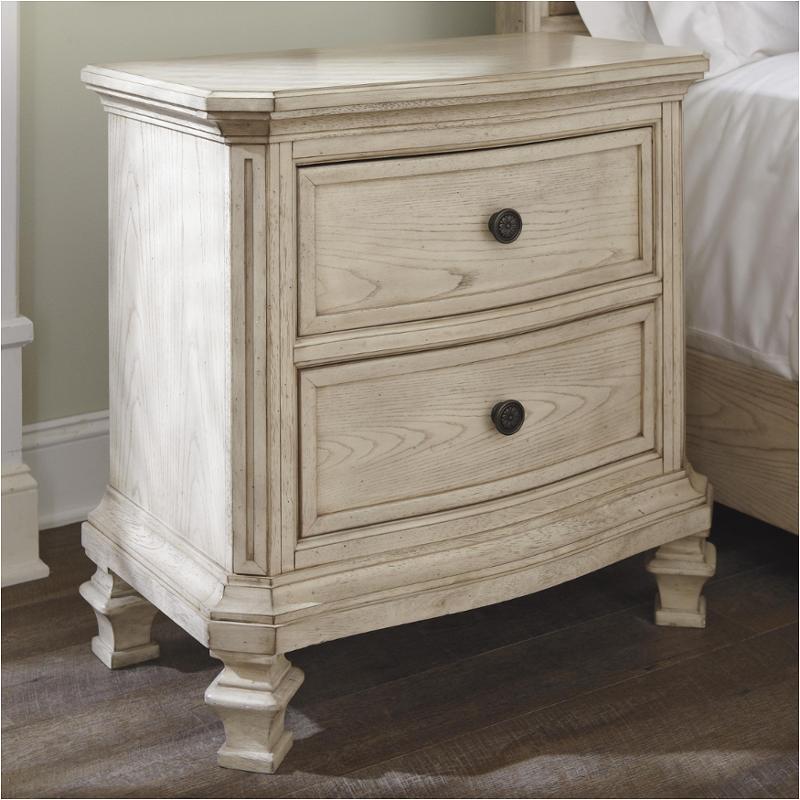 B693 92 Ashley Furniture Two Drawer Night Stand B693 92 Ashley Furniture Demarlos Parchment White Bedroom Nightstand