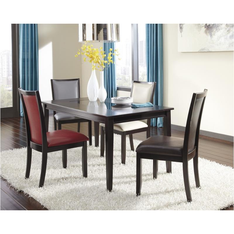D550 25 Ashley Furniture Trishelle Dark Brown Rectangular Dining Room Table