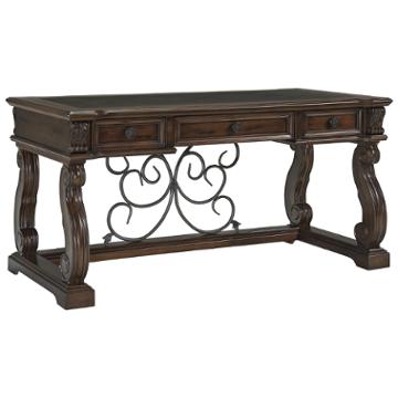 h669-44 ashley furniture alymere - rustic brown home office desk h669-44 ashley furniture alymere - rustic brown home office desk