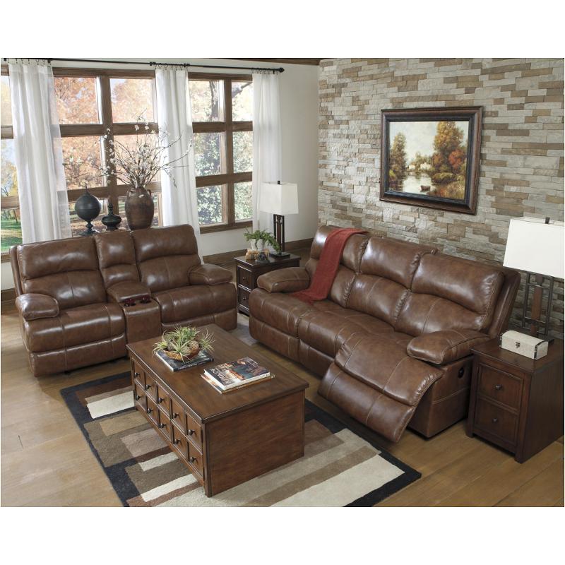 u9900187 ashley furniture lensar - nutmeg reclining power sofa