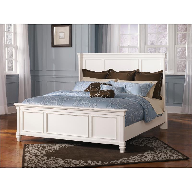 B672 58 Ashley Furniture Prentice White King Panel Bed