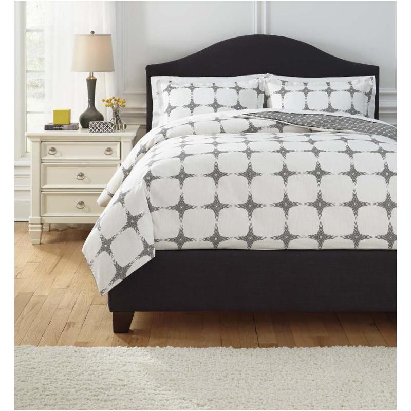 Q707003q Ashley Furniture Cyrun Gray Queen Duvet Cover Set Q707003q Ashley Furniture Cyrun Gray Bedding Comforter