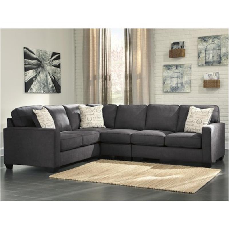 1660166 Ashley Furniture Alenya Charcoal Living Room Laf Sofa