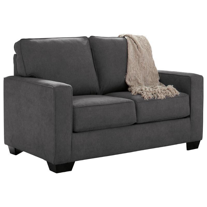 3590137 Ashley Furniture Zeb Charcoal Twin Sofa Sleeper