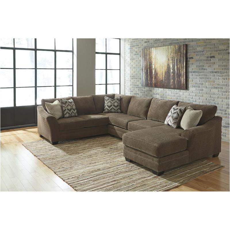 8910234 Ashley Furniture Justyna Teak Armless Loveseat