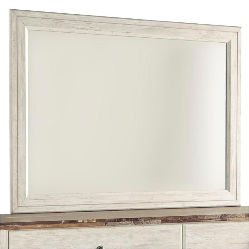 B267 36 Ashley Furniture Willowton Whitewash Bedroom Mirror