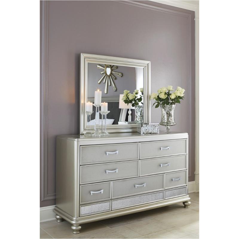 B650 36 Ashley Furniture Coralayne Silver Bedroom Mirror