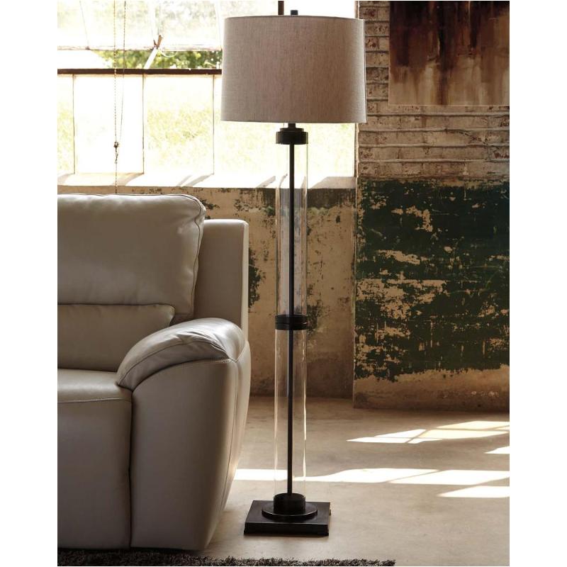 L430161 Ashley Furniture Accent Lighting Glass Floor Lamp