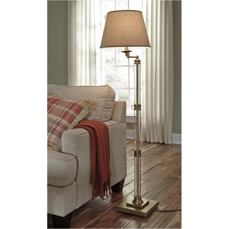 L734181 Ashley Furniture Accent Lighting Glass Floor Lamp