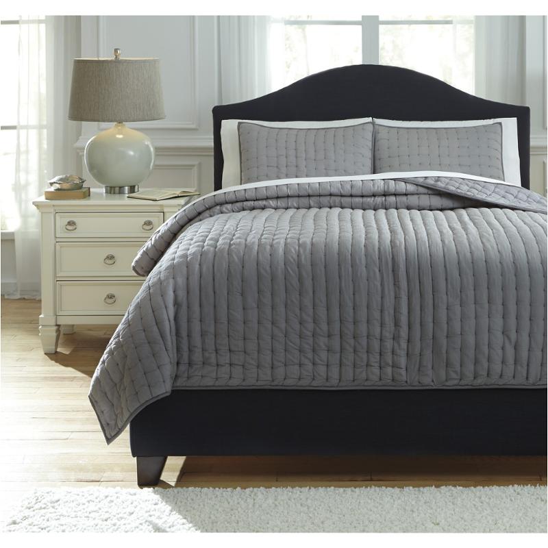 Q748003k Ashley Furniture Teague Gray King Comforter Set