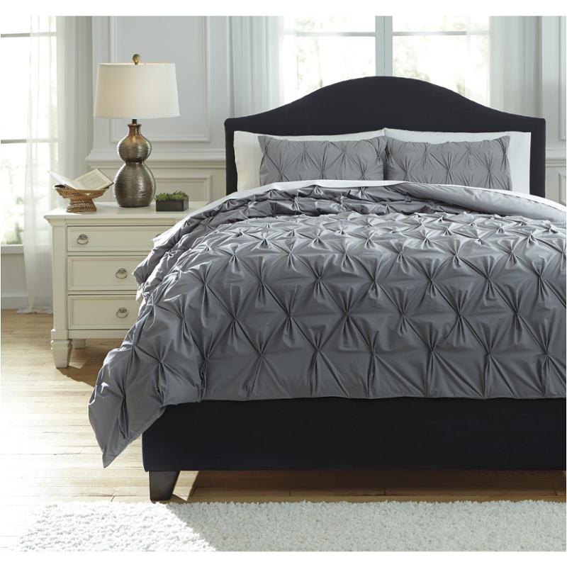 Q756023q Ashley Furniture Rimy Gray Bedding Queen Comforter Set