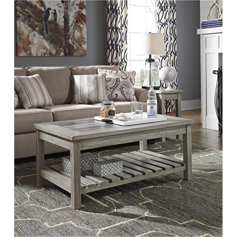 T748 1 Ashley Furniture Rectangular Tail Table T748 1 Ashley Furniture Veldar Whitewash Living Room Tail Table