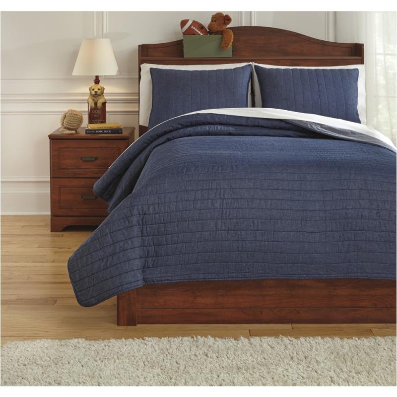 Q771003f Ashley Furniture Capella Denim Bedding Full Quilt Set