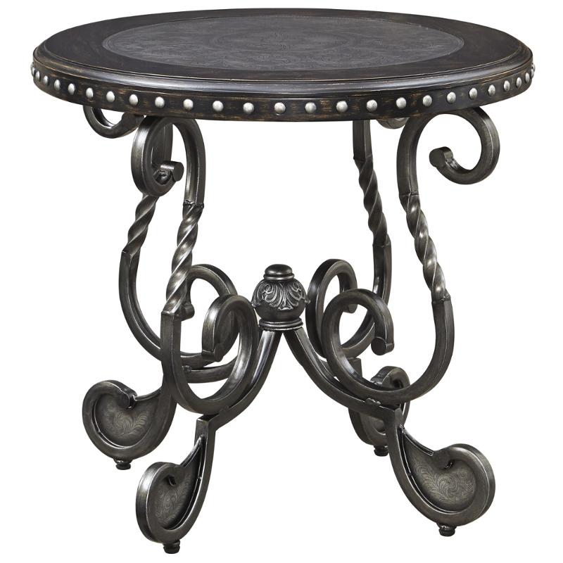 T582 6 Ashley Furniture Jonidell Black Round End Table T582 6 Ashley Furniture Jonidell Black Living Room End Table