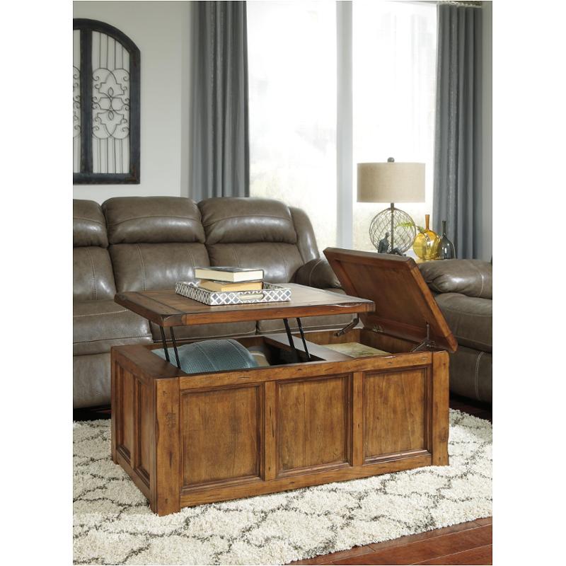 T830 9 Ashley Furniture Rectangular Lift Top Tail Table T830 9 Ashley Furniture Tamonie Um Brown Living Room Tail Table