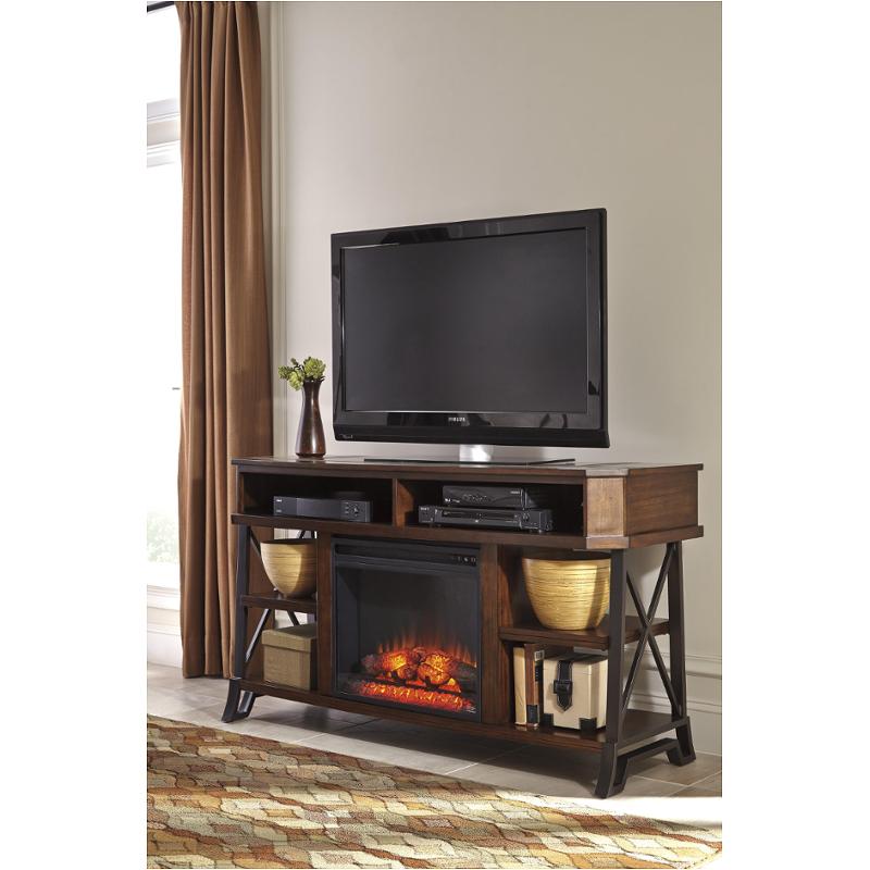 W552-68 Ashley Furniture Large Tv Stand With Fireplace Option