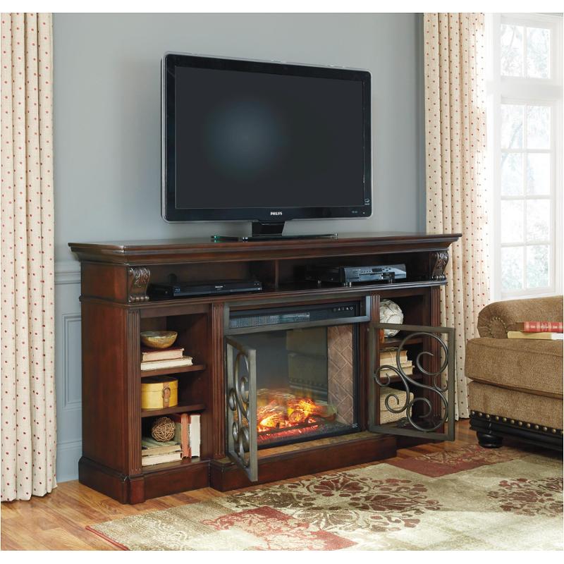 W66988 Ashley Furniture Xl Tv Stand With Fireplace Option
