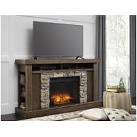W714 68 Ashley Furniture Tamilo Medium Brown Fireplace Surround