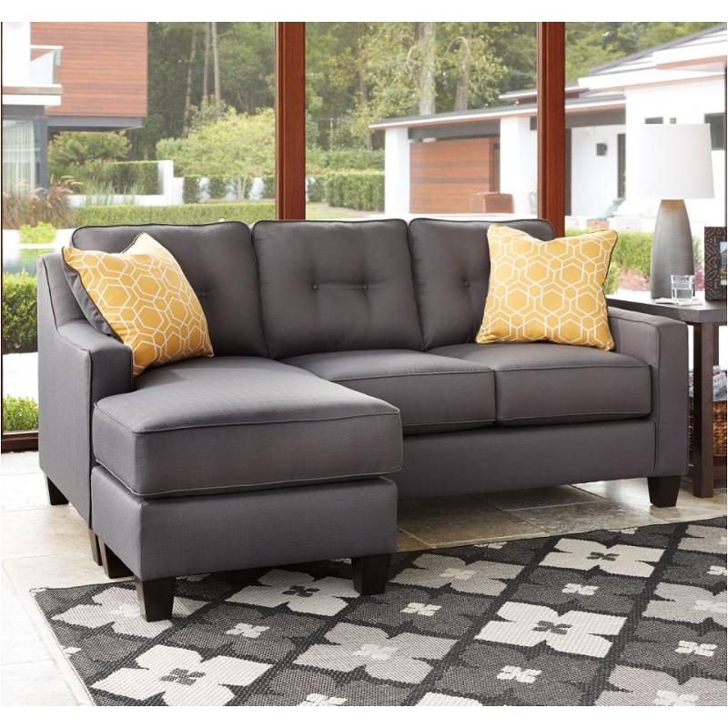 6870218 ashley furniture aldie nuvella sofa chaise gray