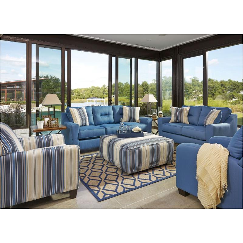 6690338 Ashley Furniture Forsan Nuvella Blue Living Room Sofa