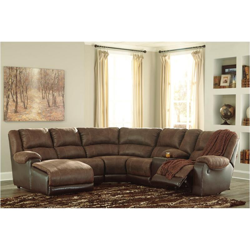 5030219 Ashley Furniture Nantahala Coffee Armless Recliner