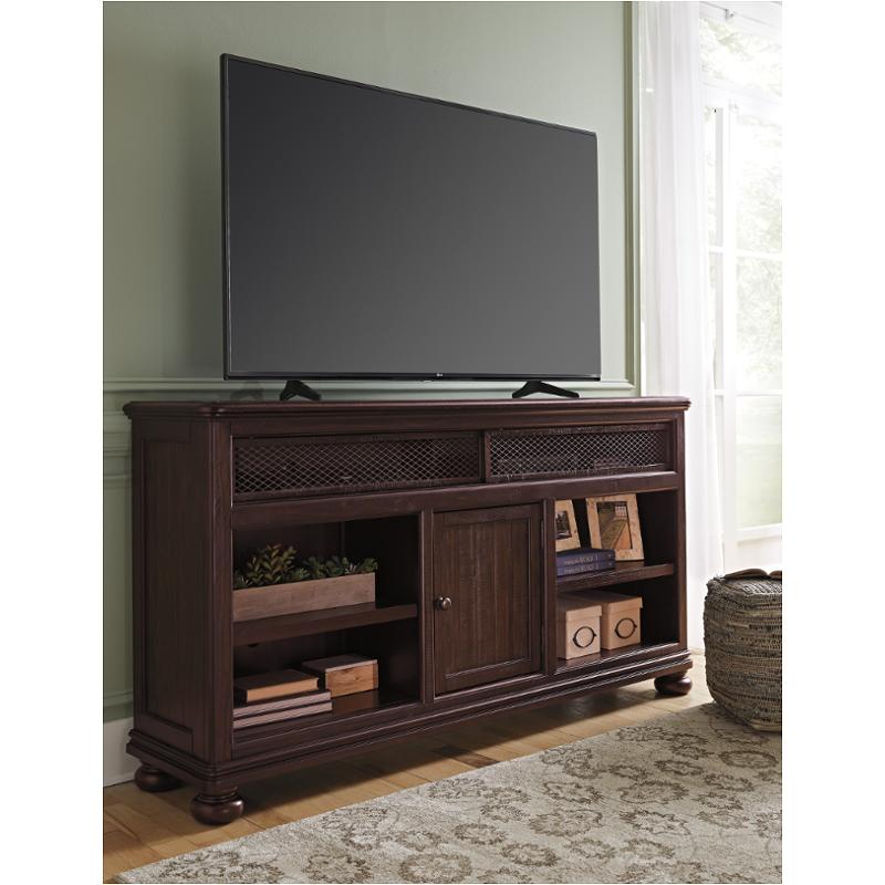 w657-68 ashley furniture xl tv stand w/fireplace option