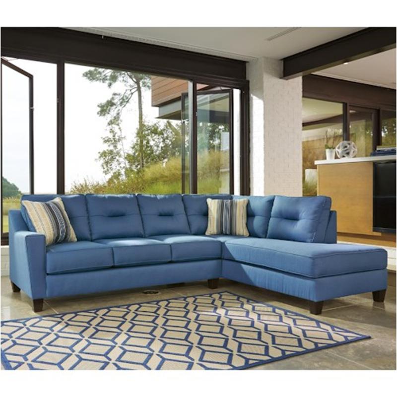 9960366 ashley furniture kirwin nuvella - blue laf sofa