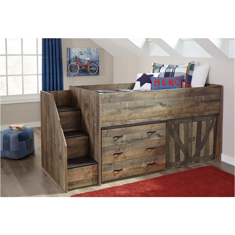 B446 13l Ashley Furniture Left Storage With Loft End B446 13l Ashley Furniture Trinell Brown Bedroom Bed
