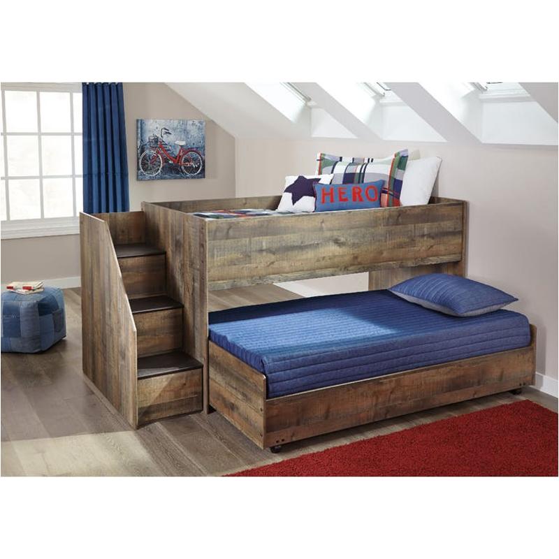 B446 68b Ashley Furniture Trinell Brown Twin Loft Caster Bed Twin Loft Caster Bed B446 68b Ashley Furniture Trinell Brown Kids Room