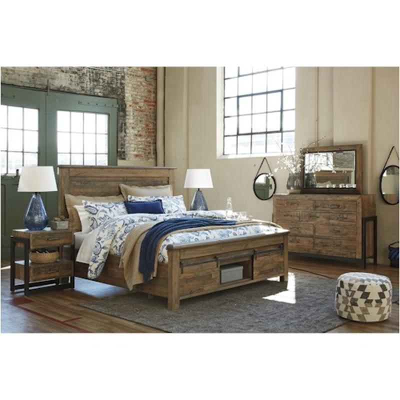 B775 77 Ashley Furniture Sommerford Bedroom Queen Panel Bed