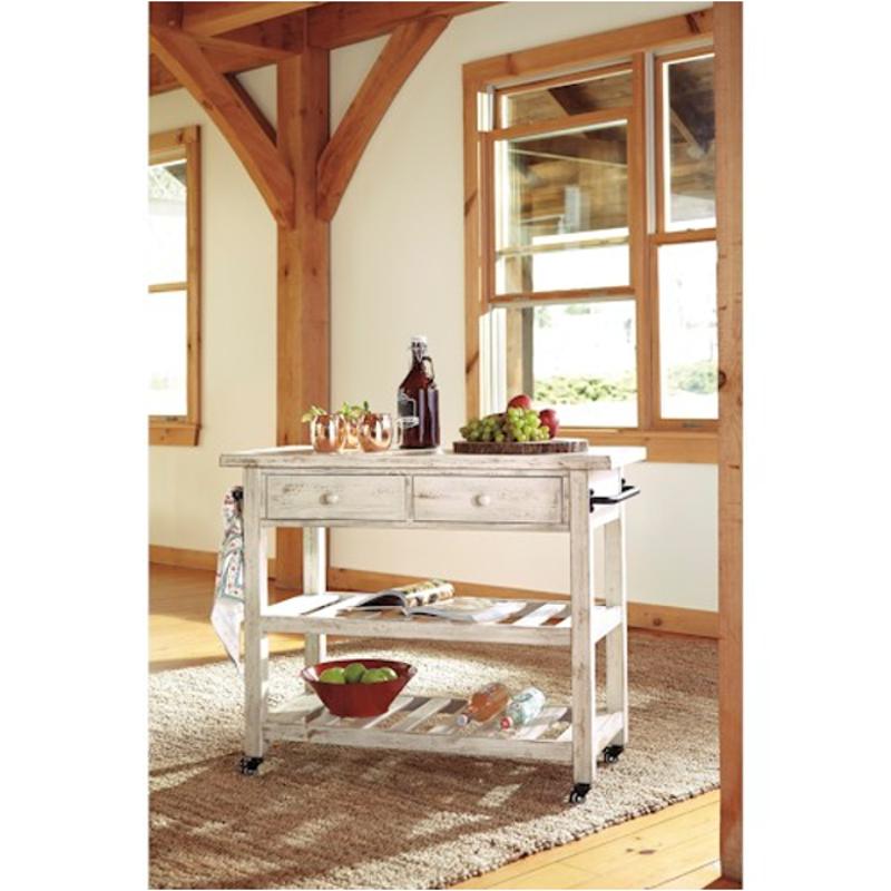 D300 766 Ashley Furniture Marlijo Dining Room Kitchen Cart