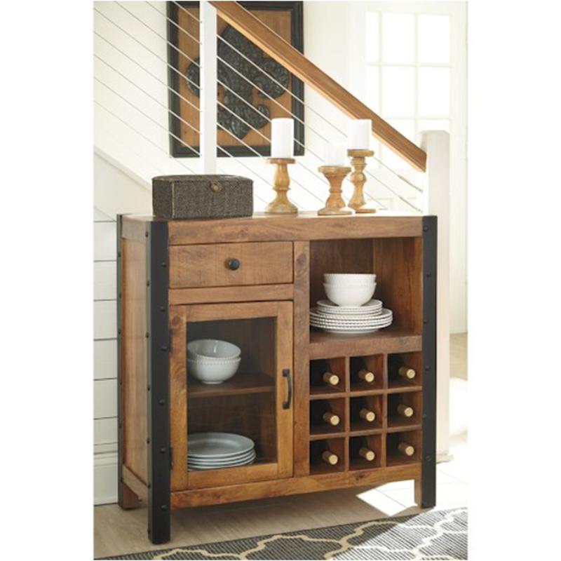 D548 060 Ashley Furniture Glosco Brown Dining Room Wine Cabinet D548 060 Ashley Furniture Glosco Brown Dining Room Accent Cabinet