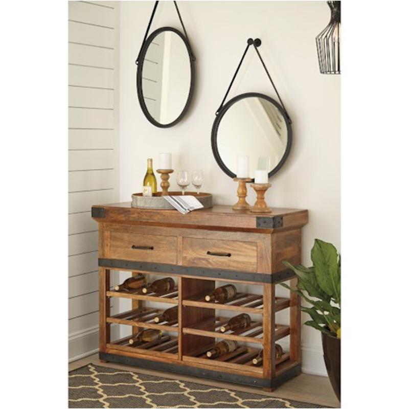 D548 064 Ashley Furniture Glosco Brown Dining Room Wine Cabinet D548 064 Ashley Furniture Glosco Brown Dining Room Accent Cabinet