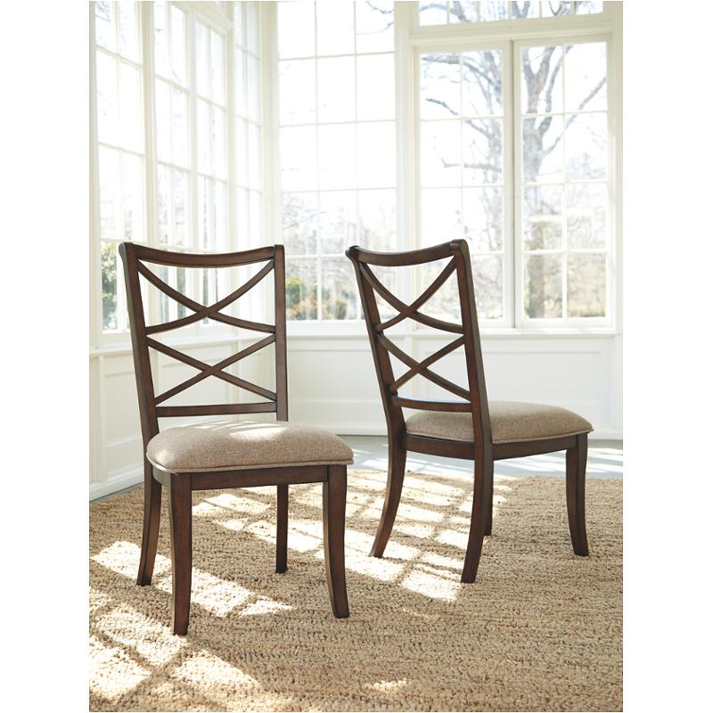 D713 01 Ashley Furniture Hadelyn Brown Upholstered Side Chair D713 01 Ashley Furniture Hadelyn Brown Dining Room Chair