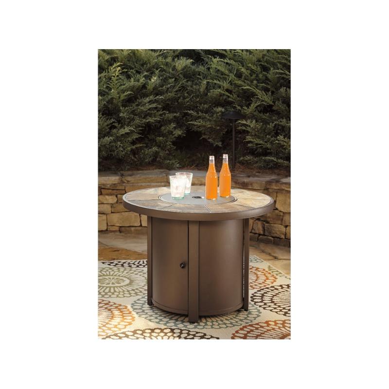 P324 776 Ashley Furniture Predmore Round Fire Pit Table P324 776 Ashley Furniture Predmore Patio And Garden Fireplace