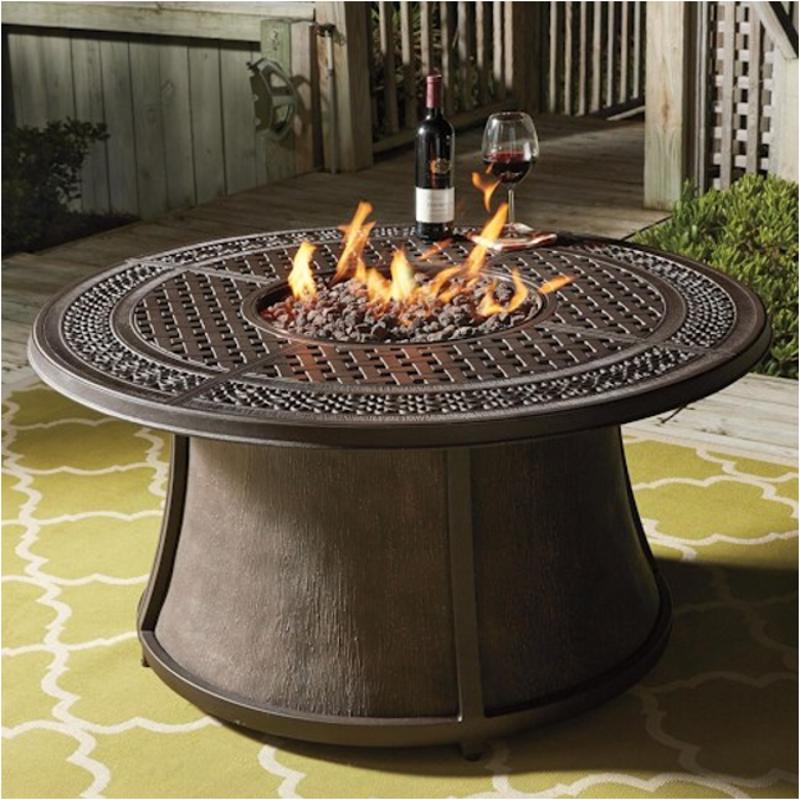 P456776b Ashley Furniture Burnella Round Fire Pit Table Base