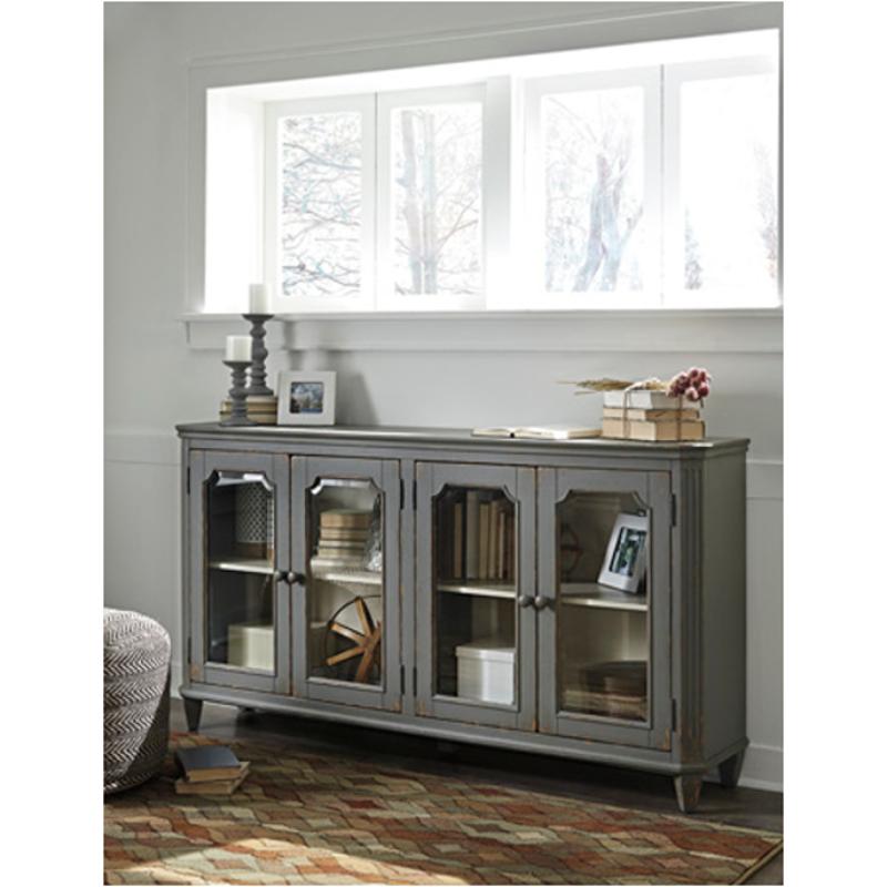 T505 662 Ashley Furniture Mirimyn Living Room Door Accent Cabinet