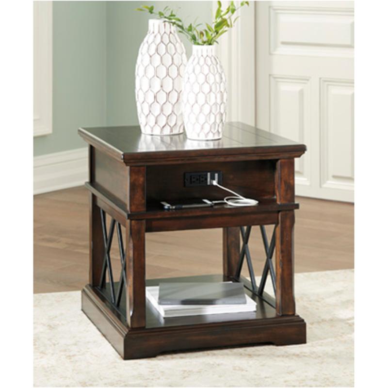 T701 3 Ashley Furniture Rectangular End Table T701 3 Ashley Furniture Roddinton Dark Brown Living Room End Table