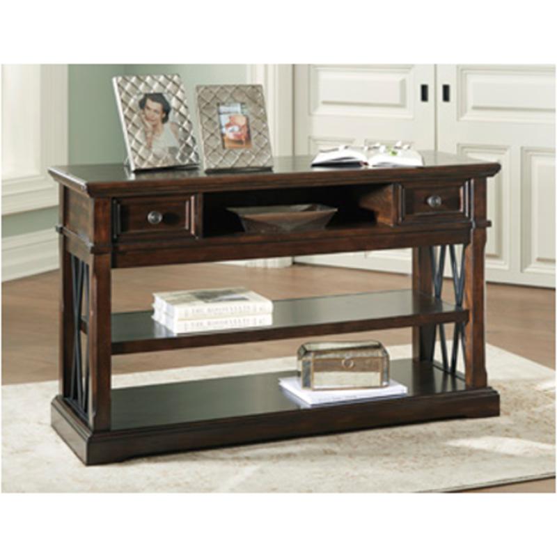 T701-4 Ashley Furniture Roddinton - Dark Brown Sofa Table T701-4 Ashley Furniture Roddinton - Dark Brown Sofa Table
